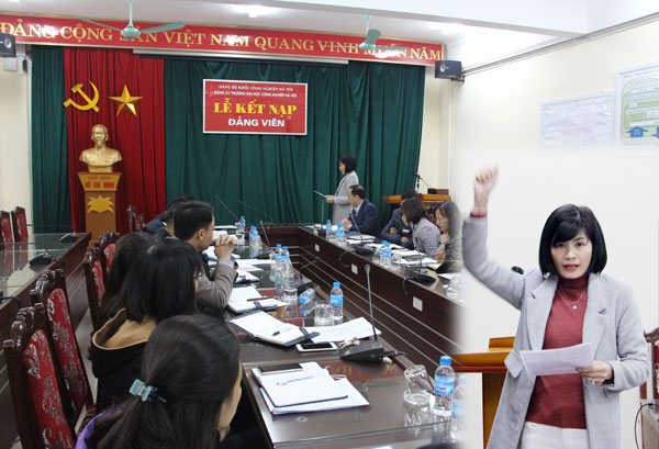 Chi bộ LETCO kết nạp quần chúng ưu tú Trần Thị Thu vào Đảng