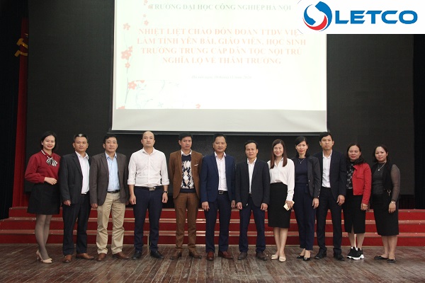 Gần 100 sinh viên trường Trung cấp DTNT Nghĩa Lộ (Yên Bái) tham quan tìm hiểu về LETCO – Trường ĐH Công nghiệp Hà Nội