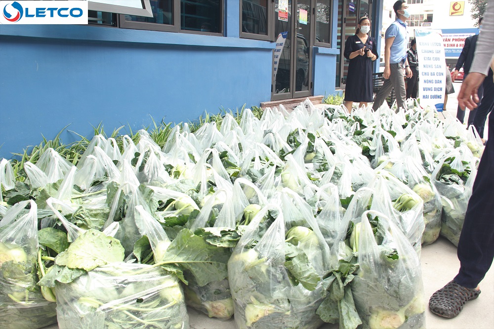 LETCO hưởng ứng hoạt động “giải cứu” nông sản tỉnh Hải Dương
