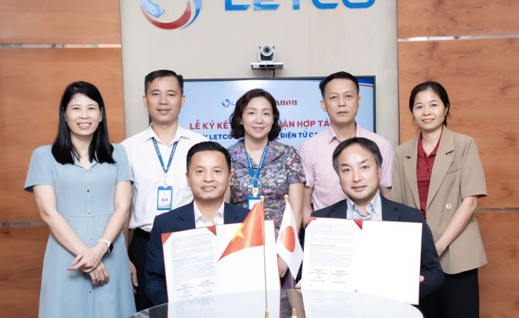 LETCO ký kết thỏa thuận hợp tác với Công ty TNHH Điện tử CANON Việt Nam: Mở rộng cơ hội thực tập có hưởng lương cho sinh viên tại doanh nghiệp FDI