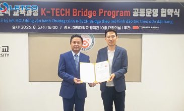 LETCO ký kết hợp tác cùng Đại học Daeduk và doanh nghiệp IBTech triển khai chương trình K-TECH Bridge