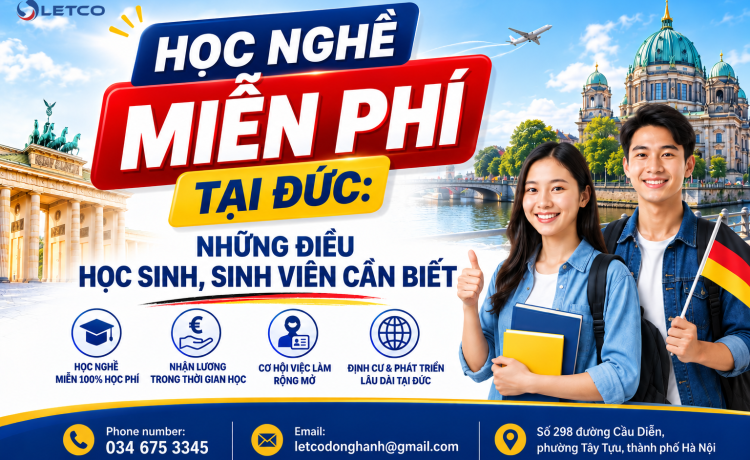 Học nghề miễn phí tại Đức: Những điều học sinh, sinh viên cần biết