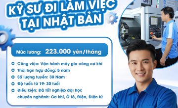 TUYỂN KỸ SƯ LÀM VIỆC TẠI NHẬT BẢN: CƠ HỘI VÀNG DÀNH CHO SINH VIÊN & NGƯỜI LAO ĐỘNG CÓ TAY NGHỀ